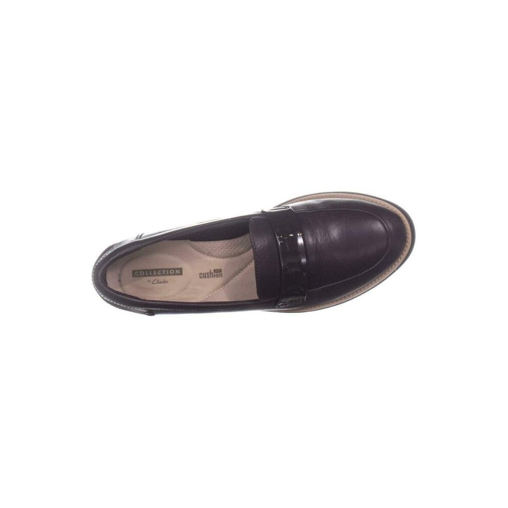 Clarks Women's Sharon Gracie Leather Closed Toe Loafers Purple Size 5 M