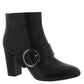 Anne Klein Women's Novo Leather Almond Toe Fashion Boots Black Size -5M