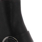 Anne Klein Women's Novo Leather Almond Toe Fashion Boots Black Size -5M
