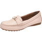 Giani Bernini Women's Croc Hardware Detail Arch Support Comfort Dailyn Slip on Leather Loafers Pink Size 8 M