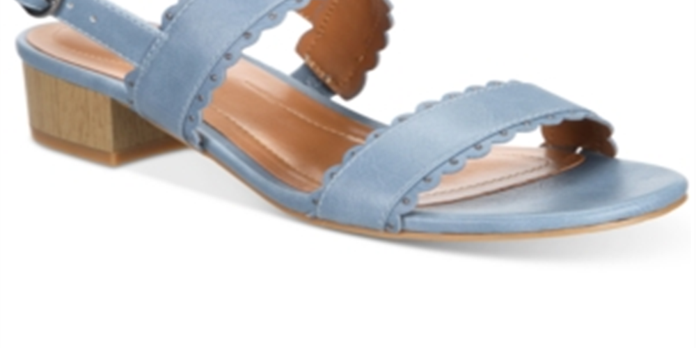 Style & Co Women's Martinee Block Heel Sandals Blue Size 9 M
