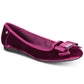 Anne Klein Women's Alivia Round Toe Ballet Flats -Wine Size  5 M