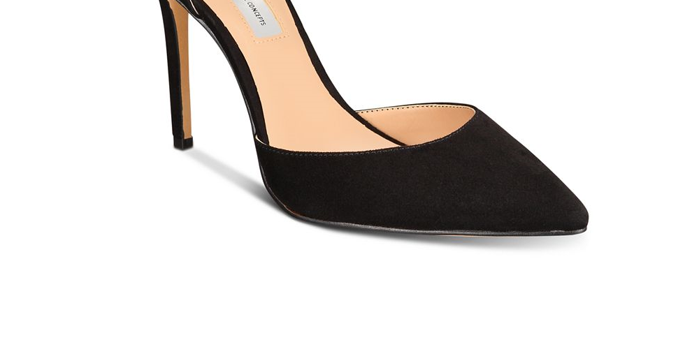 INC International Concepts Women's Kallista Fabric Pointed Toe Shoes -Black Size 8.5 M