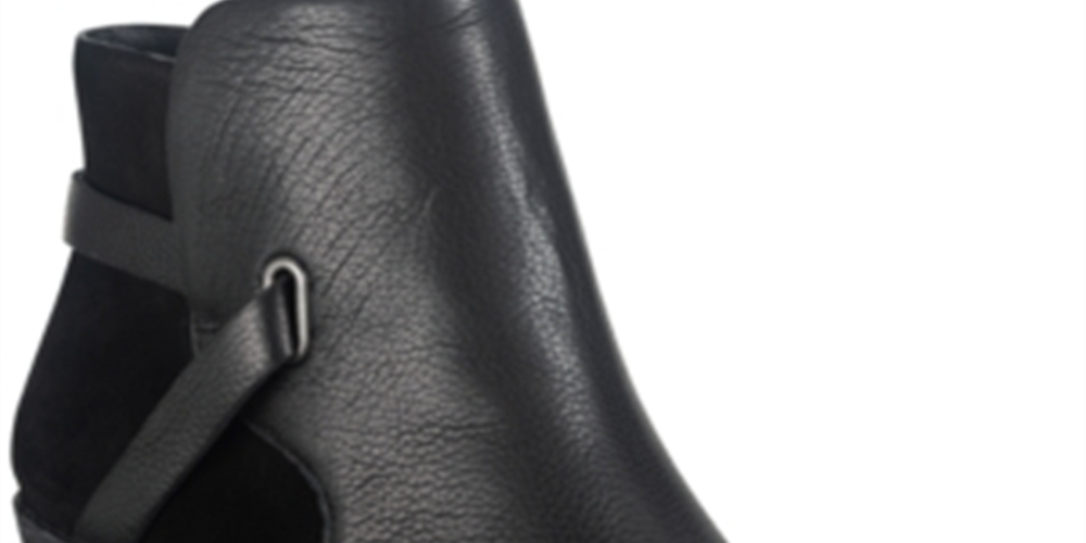 American Rag Women's Ashlyn Leather Leather Booties Black Size 7 M