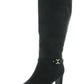 Charter Club Women's Palmaa Faux Suede Knee High Boots Black Size 11 Medium