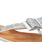 Kate Spade Women's Icarda Leather Trim Glitter Flip-Flops Silver Size -6 M