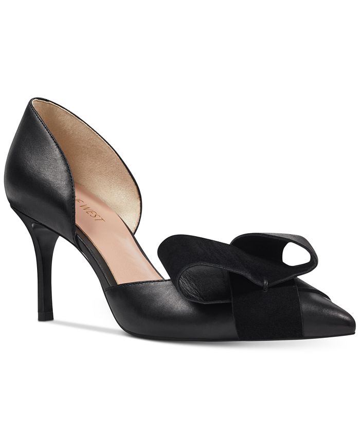 Nine West Women's Mcfally Leather Pump Black Size 10 M