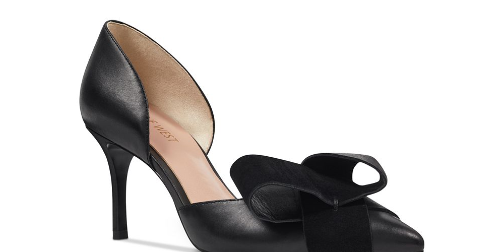 Nine West Women's Mcfally Leather Pump Black Size 10 M