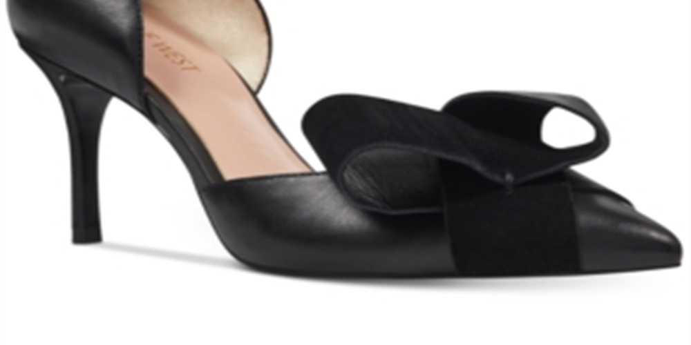 Nine West Women's Mcfally Leather Pump Black Size 10 M
