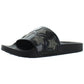 Kenneth Cole Reaction Women's Pool Splash Casual Rhinestone Slide Sandals Black Size 9 M
