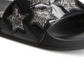 Kenneth Cole Reaction Women's Pool Splash Casual Rhinestone Slide Sandals Black Size 9 M