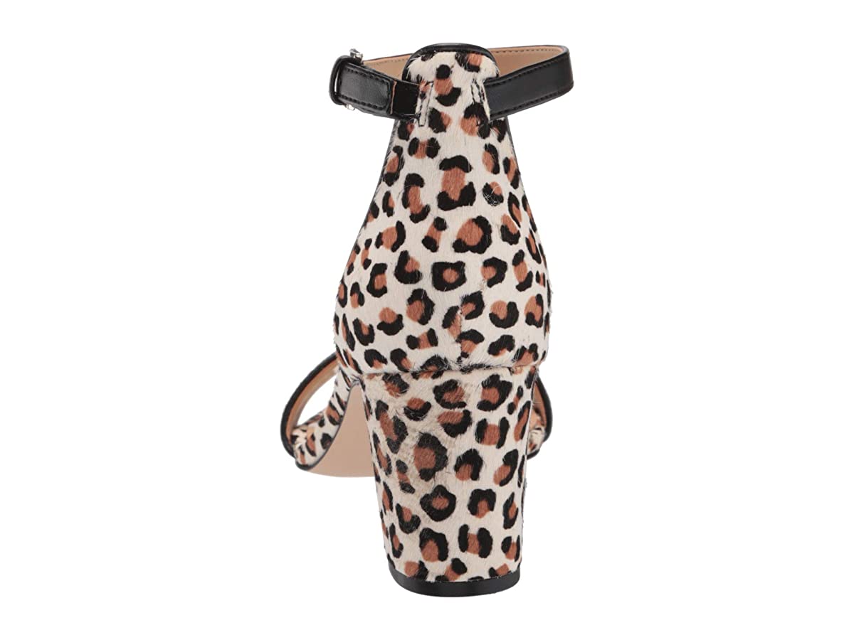Nine West Women's  Pruce Block Heeled Sandal Multi Beige Size 1