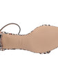 Nine West Women's  Pruce Block Heeled Sandal Multi Beige Size 1