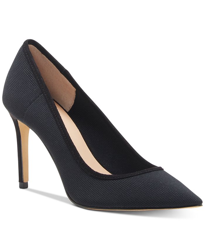 Inc Women's Khari Striped Knit Pumps  Black Size 9M