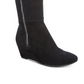 Anne Klein Women's Alanna Fabric Almond Toe Mid-Calf FashionBrown Size 8 WC