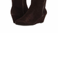 Anne Klein Women's Alanna Fabric Almond Toe Mid-Calf FashionBrown Size 8 WC