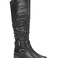 White Mountain Women's Liona Tall Knee High Boot Black Size 5 M