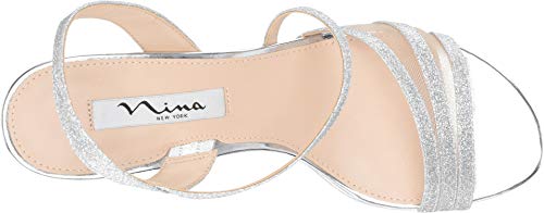 Nina Women's Nazima Mesh Sandal Silver Size 8 M