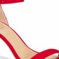 Material Girl Women's Blaire Two-Piece Dress Sandals Red Fabric 6.5M