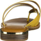 Franco Sarto Women's Summer Goddess Woven Toe Ring Sandals Yellow Size 8 M