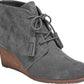 Dr. Scholl's Women's Dakota Wedge Booties Shoes Gray Size 8 W