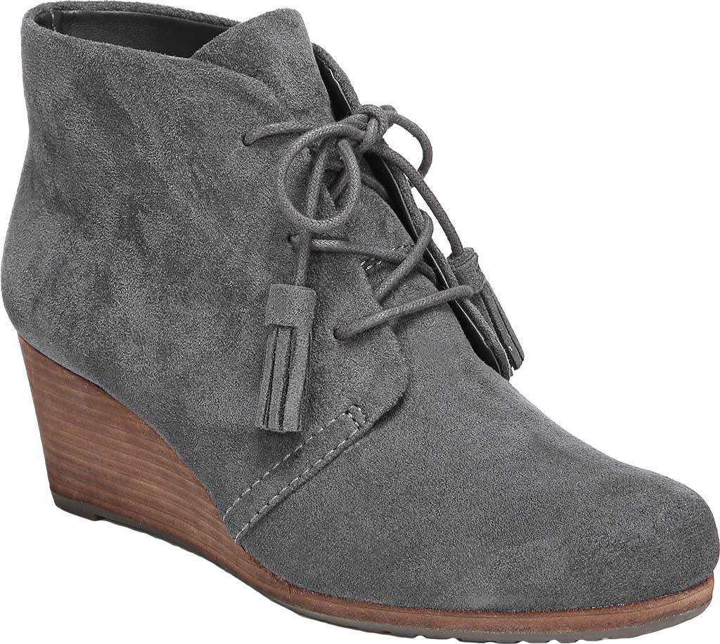 Dr. Scholl's Women's Dakota Wedge Booties Shoes Gray Size 8 W