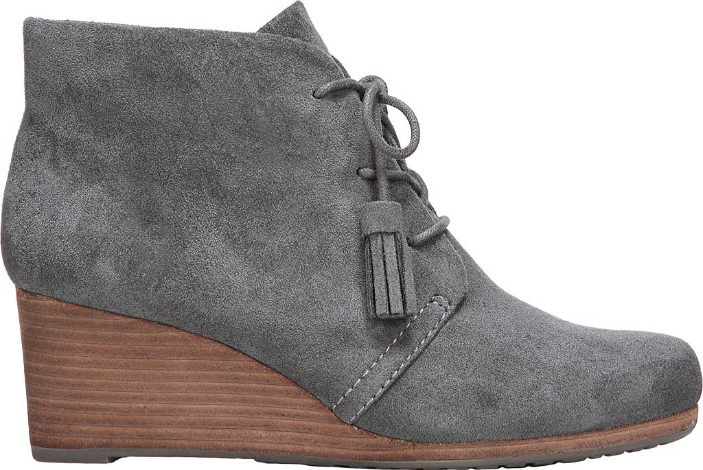 Dr. Scholl's Women's Dakota Wedge Booties Shoes Gray Size 8 W