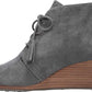 Dr. Scholl's Women's Dakota Wedge Booties Shoes Gray Size 8 W