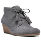 Dr. Scholl's Women's Dakota Wedge Booties Shoes Gray Size 8 W