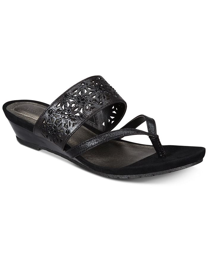 Kenneth Cole Reaction Women's Great Chime Sandal Black Size 7.5 M