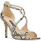Nine West Giaa Evening Sandals Multi Snake Black Size 11 Months