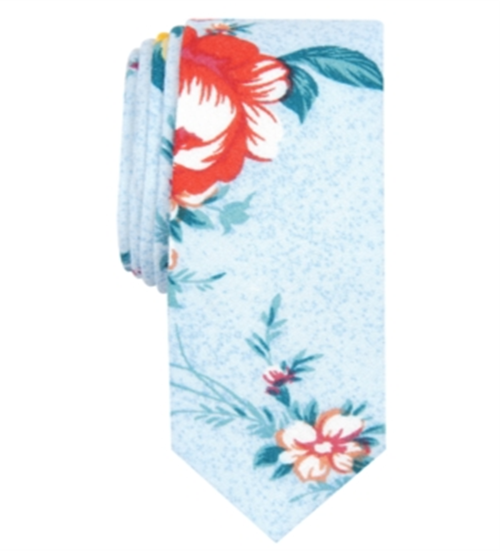 Penguin by Munsingwear पुरुषों का मैरिनो फ्लोरल प्रोफेशनल नेक टाई नीला एक आकार