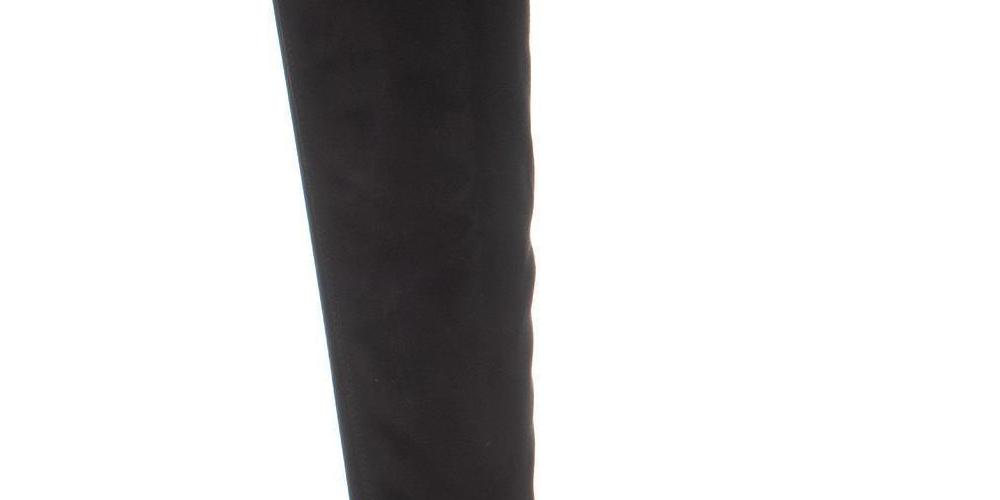 Material Girl Women's Darcell Round Toe Over Knee Riding Boots Black Size 9.5M