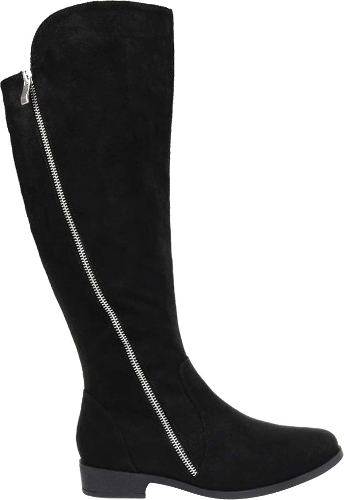 Journee Collection Women's Kerin Wide Calf Boot Black Size 7