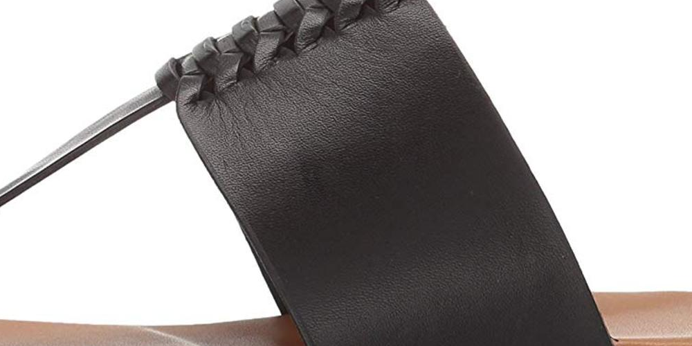 Cole Haan महिला फेलिक्स स्प्लिट टो कैजुअल टी-स्ट्रैप सैंडल काला साइज़ 9 बी