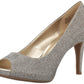 Bandolino Women's  Textured Rainaa Peep-Toe Pump Yellow Size 10.5 M