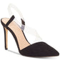INC International Concepts Women's Pointed Toe Ankle Wrap Classic Pumps Black Size 10 M