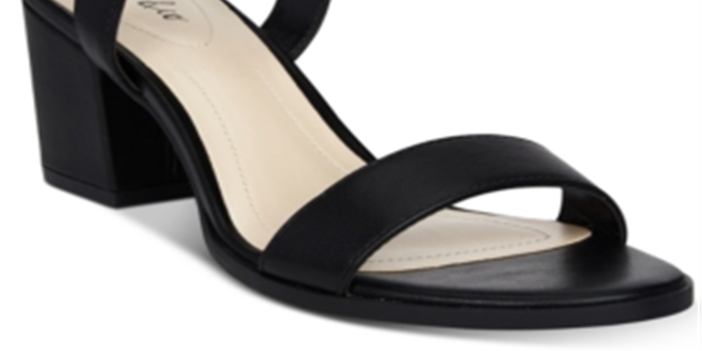 Style & Co Women's Mollee Open Toe Casual Ankle Strap Sandals -Black Size 7.5 M