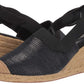 Ralph Lauren Women's Helma Espadrille Wedge Sandal Black Size 10 B