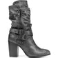 Carlos By Carlo Santana Women's Paisley Fashion Boot Black Size 7 M