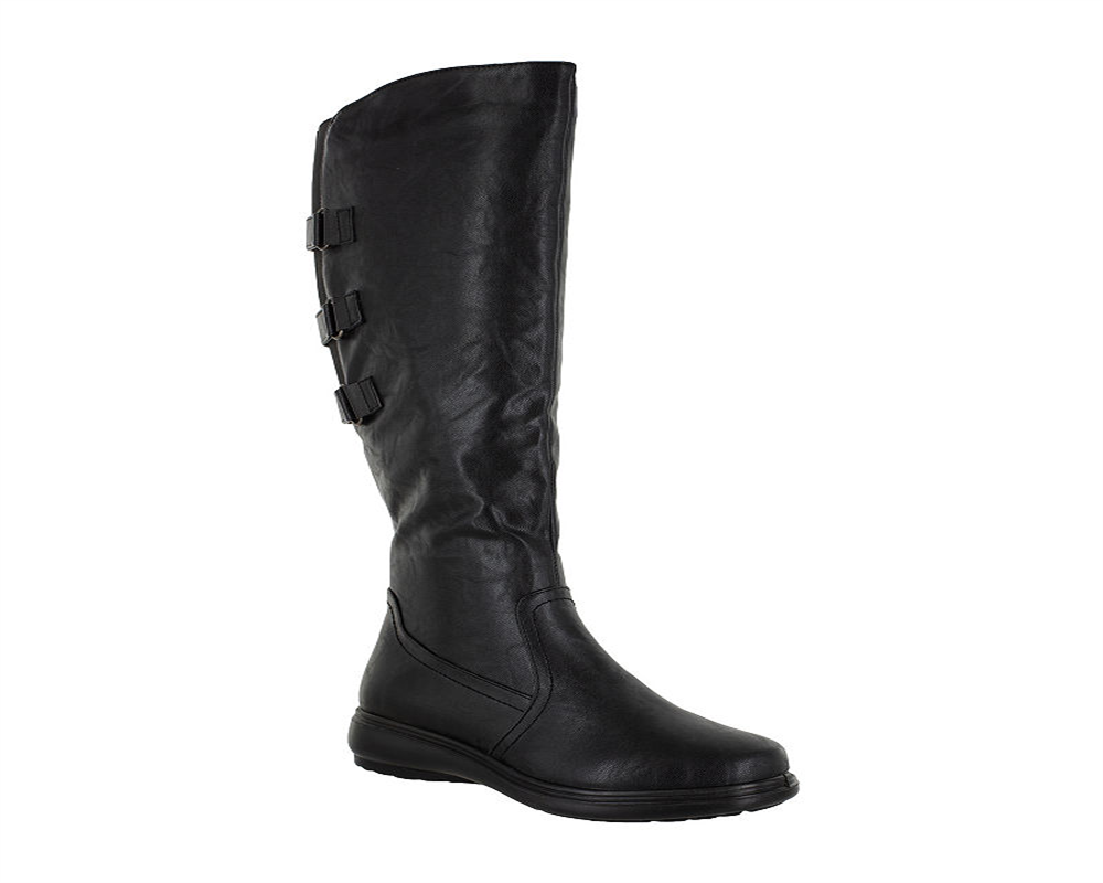 Easy Street Women's Presley Tall Shafted Comfort Boots Black Size 7.5 WW