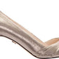 Nina Women's Chezare Open Toe Pump Brown Size 9.5 M