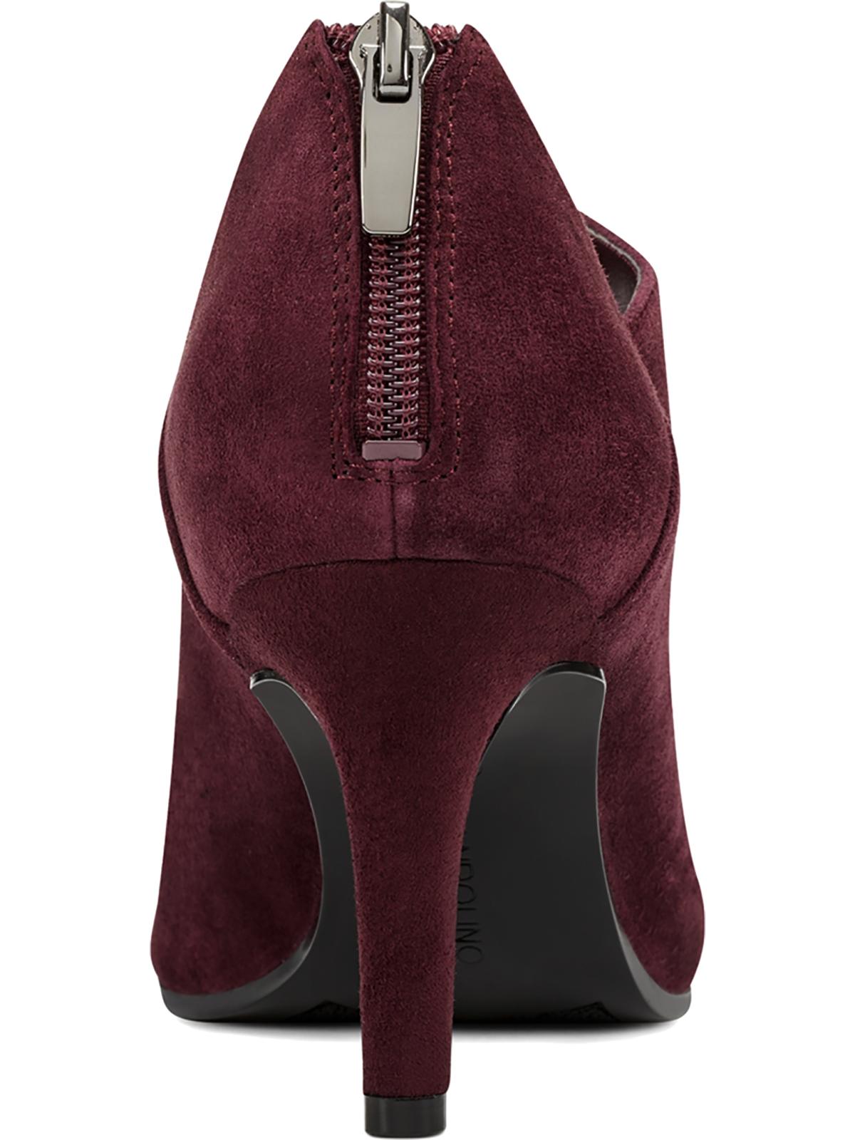 Bandolino Women's Dawn Leather Almond Toe Ankle Fashion Boots Red Size 9 M