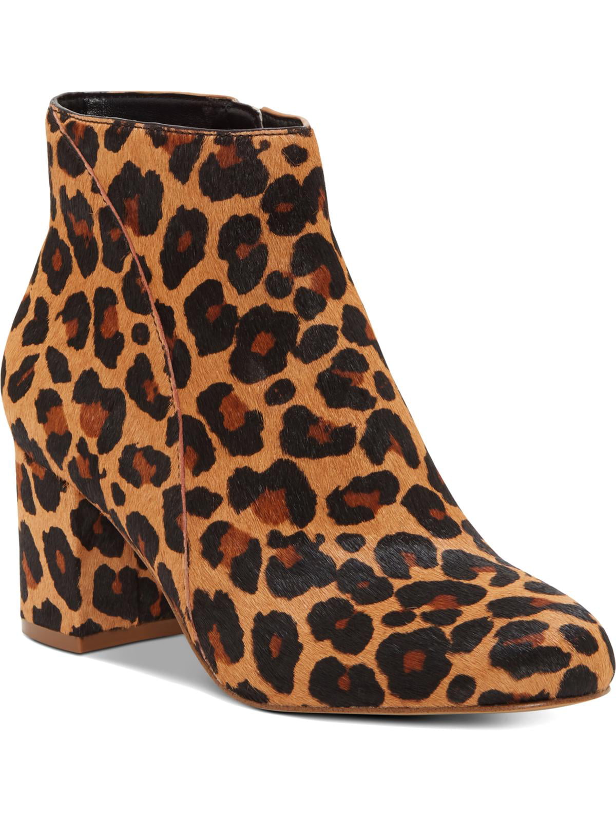 INC International Concepts Women's Floriann Calf Hair Animal Print Ankle Boots Brown Size 5.5 M