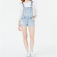Dollhouse Juniors' Cuffed Denim Shortalls  Blue Size 15