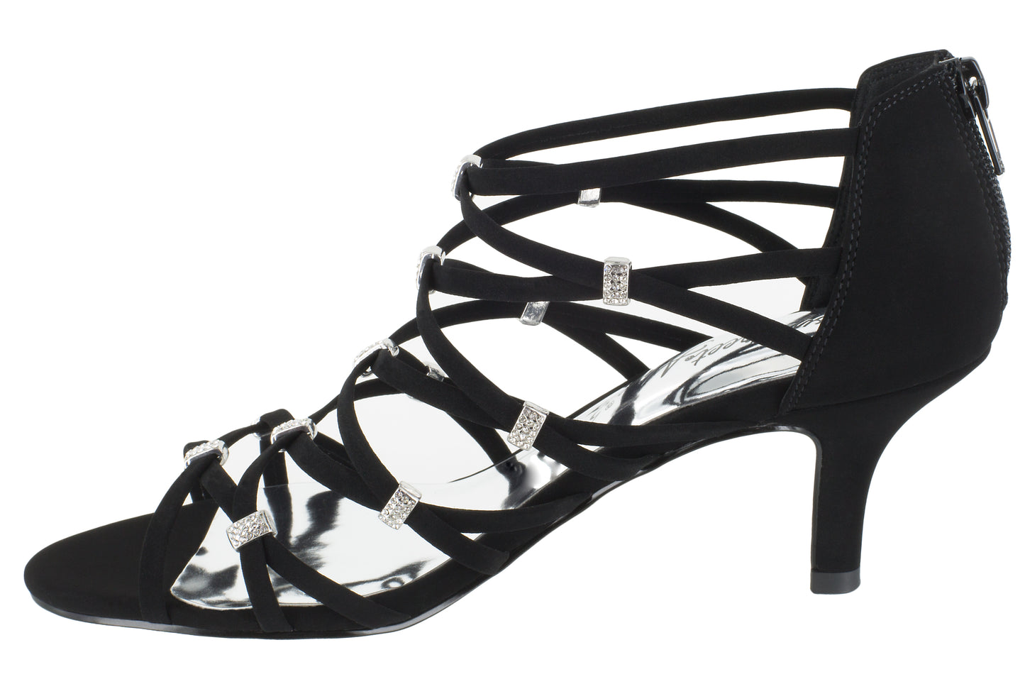 Easy Street Women's Nightingale Evening Sandals Black  Size 9N