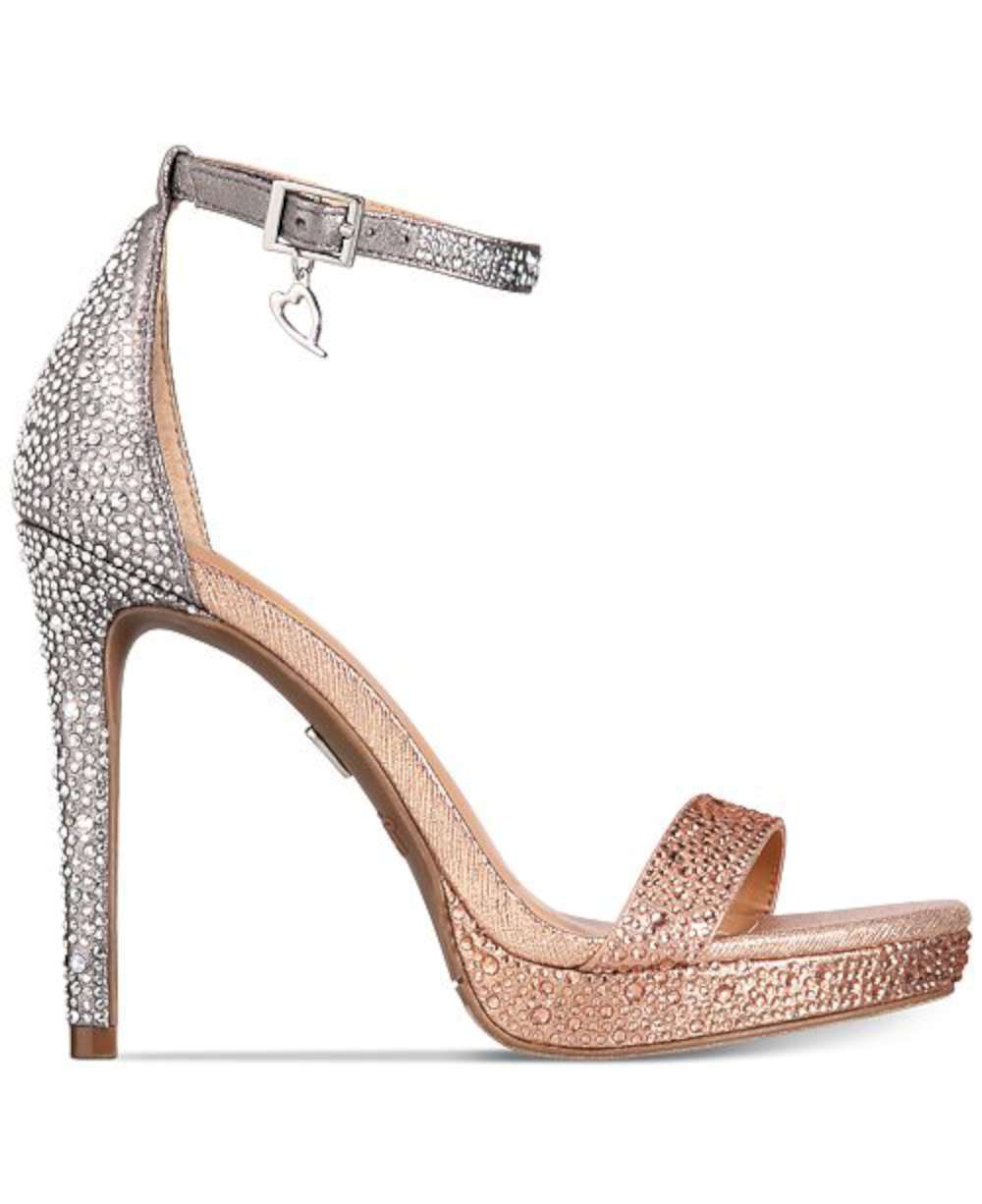 Thalia Sodi Women's Lissy Platform Evening Sandals Pink Size 8 M