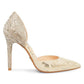 Betsey Johnson Women's Snake Yara Pumps Gold Size 7 M