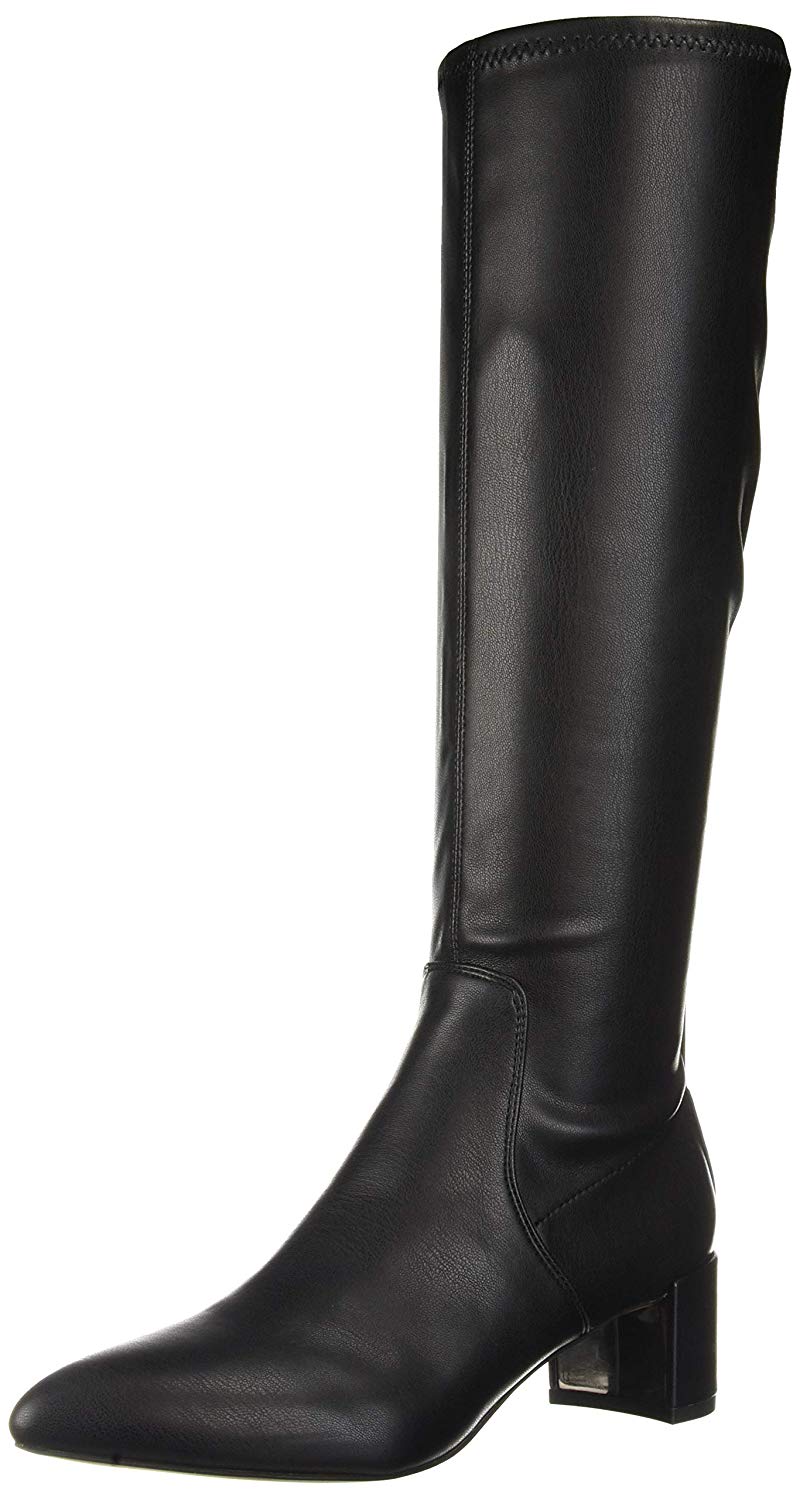 Franco Sarto Women's Francia Almond Toe Knee High Fashion Boots Black Size 5M