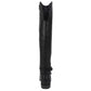 Rialto Women's Ferrell Leather Almond Toe Knee High Smooth Black Size 7.5 M